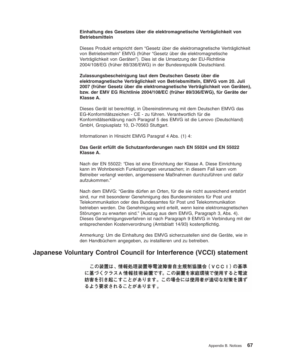 Japanese, Voluntary, Control | Council, Interference, Vcci), Statement | Lenovo 6435 User Manual | Page 81 / 88