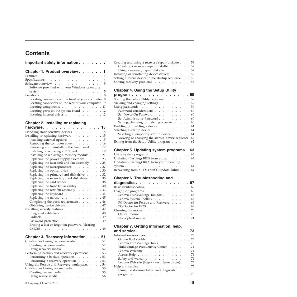 Lenovo 5393 User Manual | Page 5 / 94