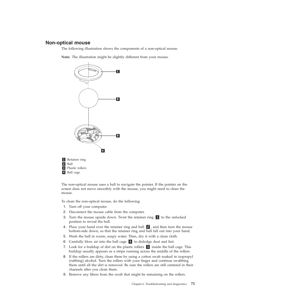 Non-optical mouse | Lenovo 5393 User Manual | Page 79 / 94