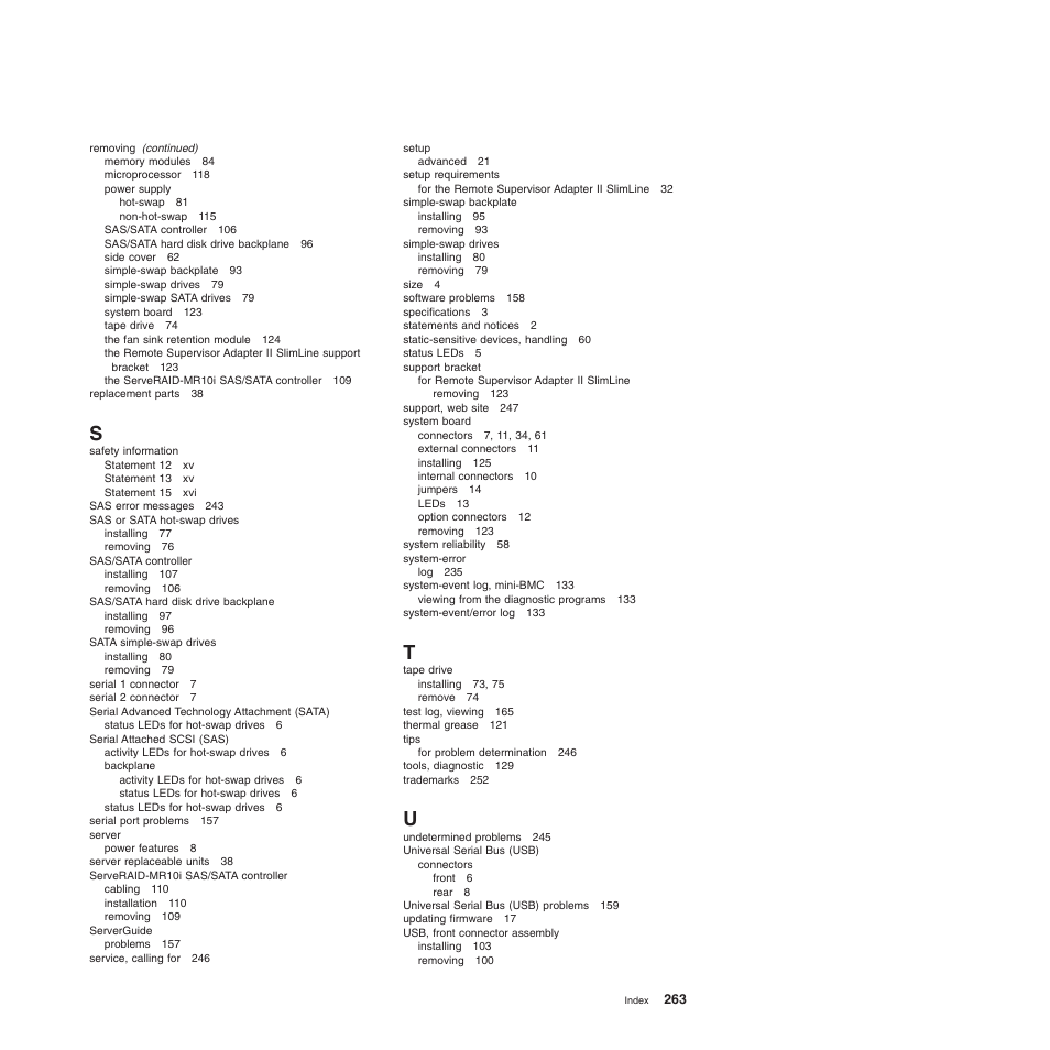 Lenovo TS100 User Manual | Page 281 / 284