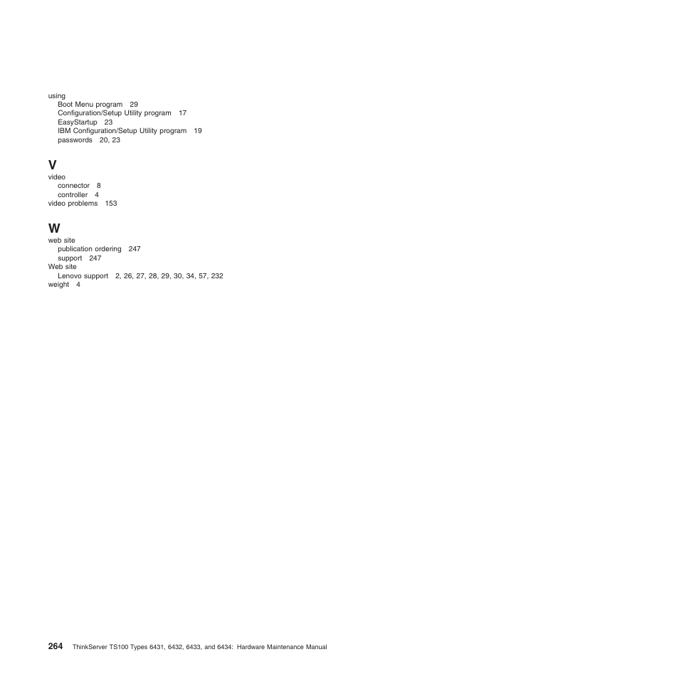 Lenovo TS100 User Manual | Page 282 / 284