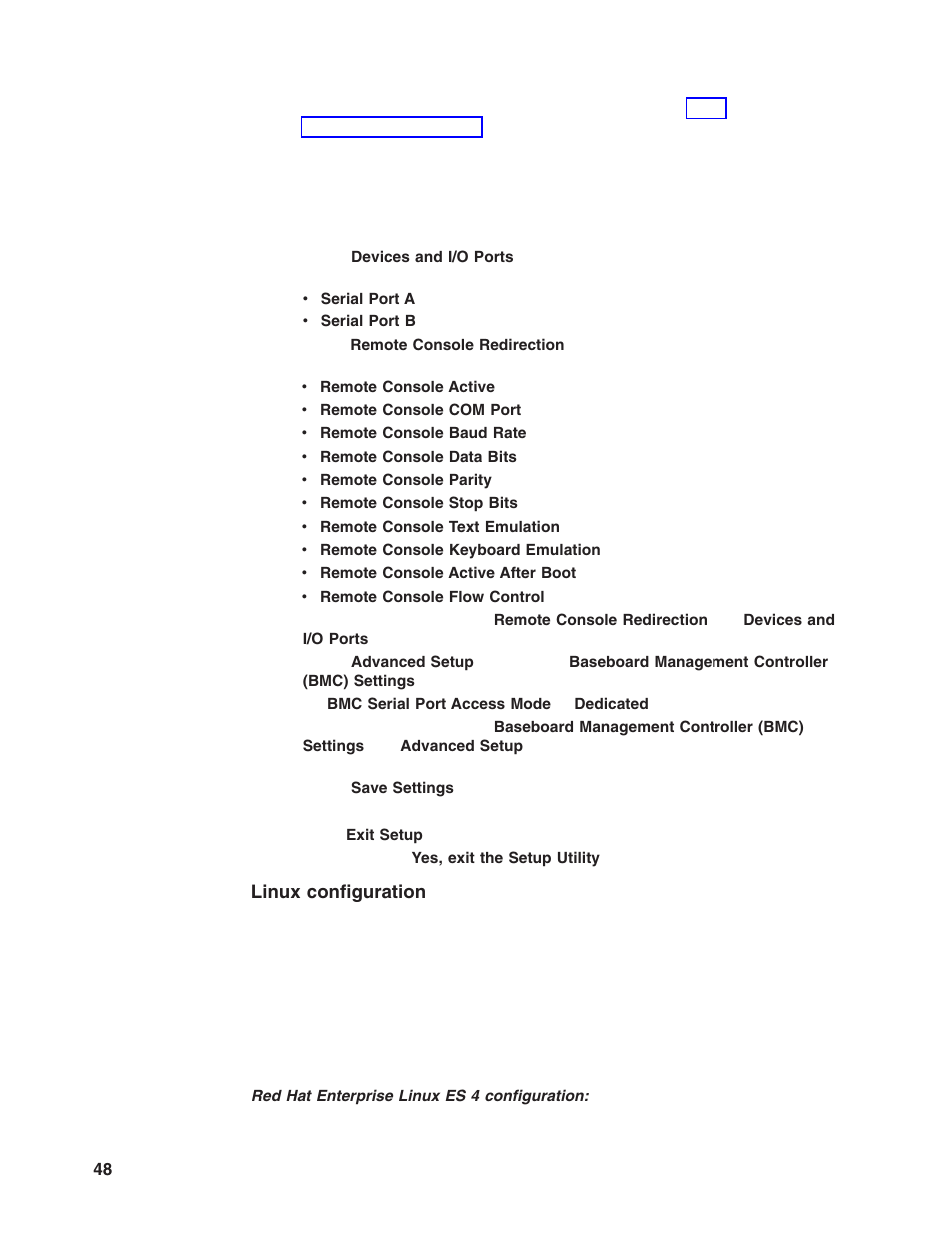 Linux configuration, Linux, Configuration | Lenovo 6446 User Manual | Page 62 / 112