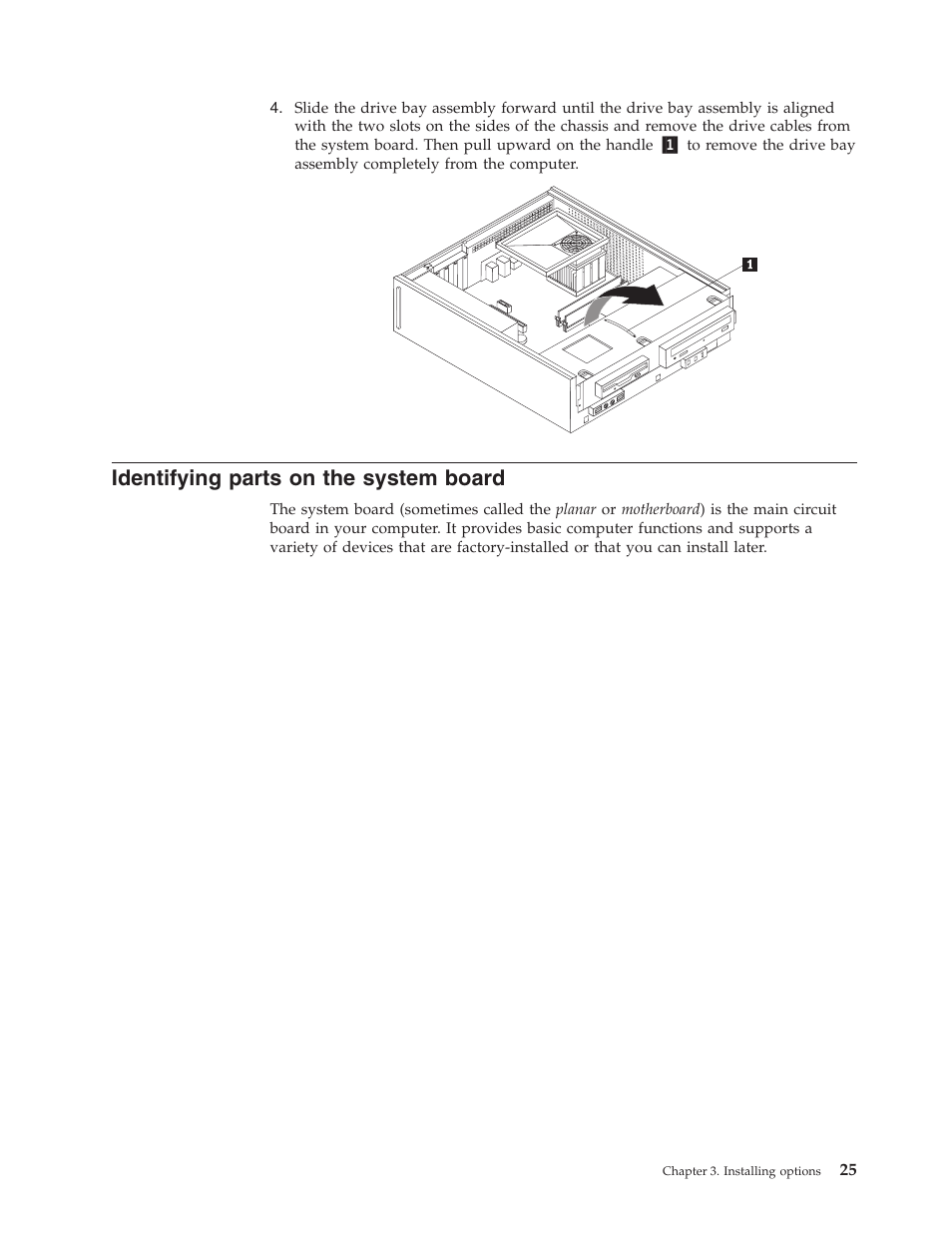 Identifying parts on the system board, Identifying, Parts | System, Board | Lenovo 6491 User Manual | Page 45 / 98