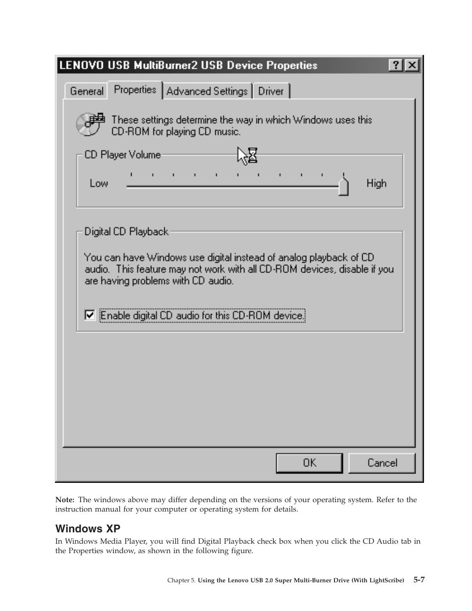 Windows xp, Windows | Lenovo 41N5631 User Manual | Page 33 / 68
