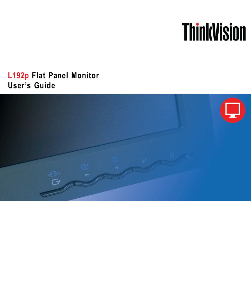 Lenovo L192P 9417-HG2 User Manual | 35 pages