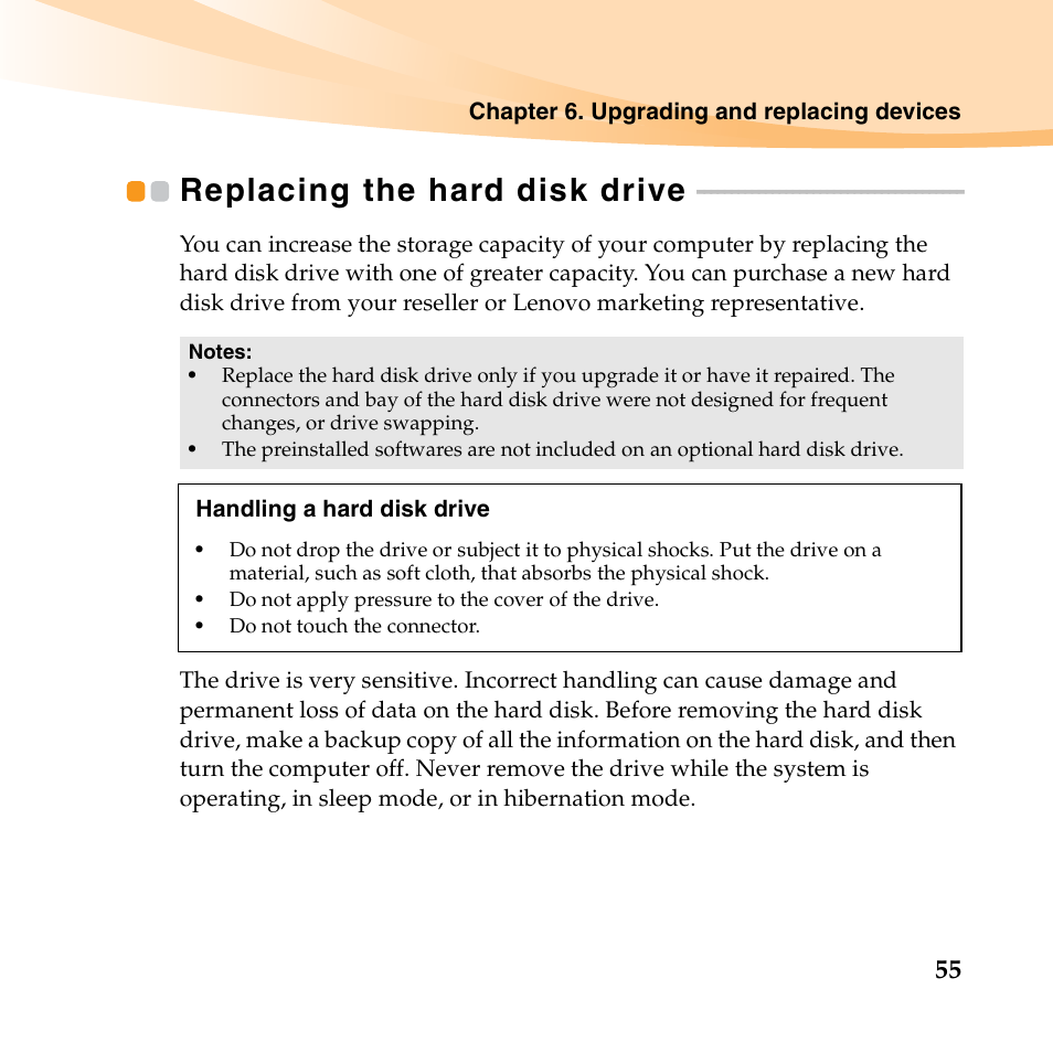 Replacing the hard disk drive | Lenovo IdeaPad U455 User Manual | Page 69 / 142