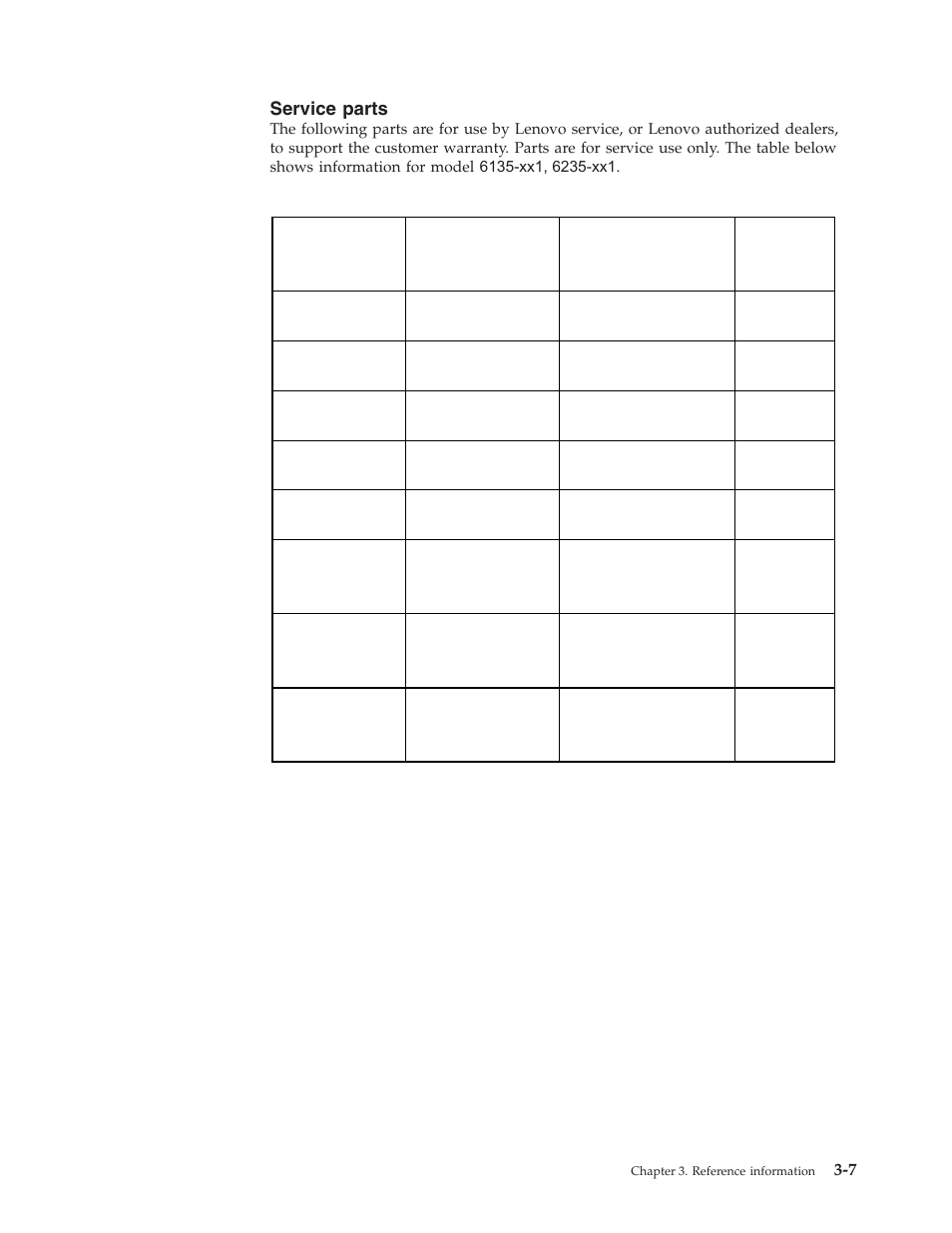 Service parts | Lenovo L191 User Manual | Page 23 / 29