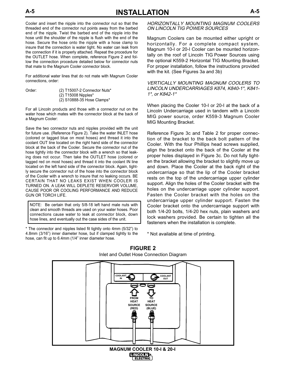 Installation, Figure 2 | Lincoln Electric MAGNUM IM438-B User Manual | Page 12 / 32