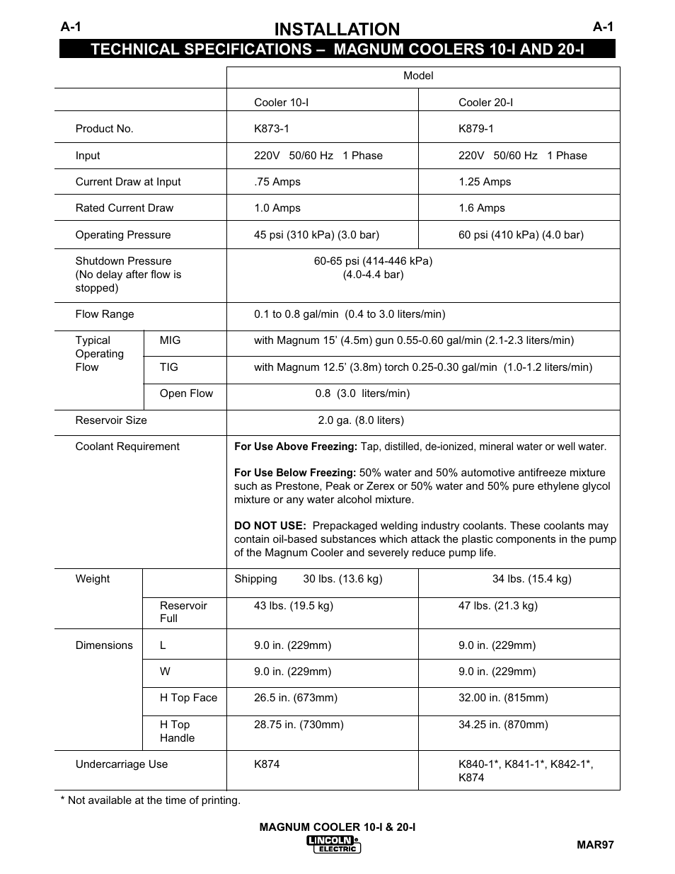 Installation | Lincoln Electric MAGNUM IM438-B User Manual | Page 8 / 32