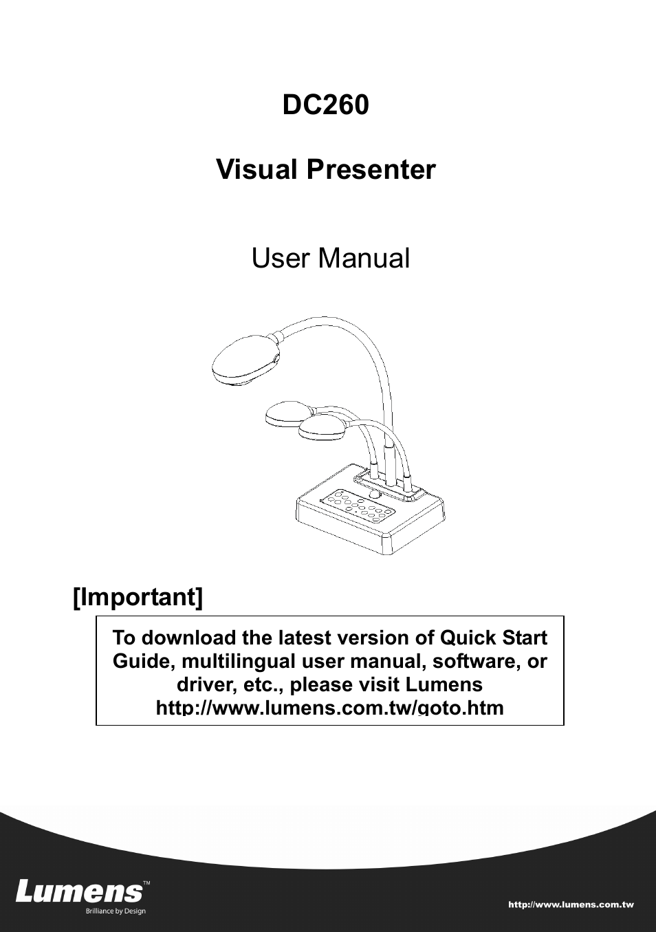 Lumens Technology DC260 User Manual | 49 pages
