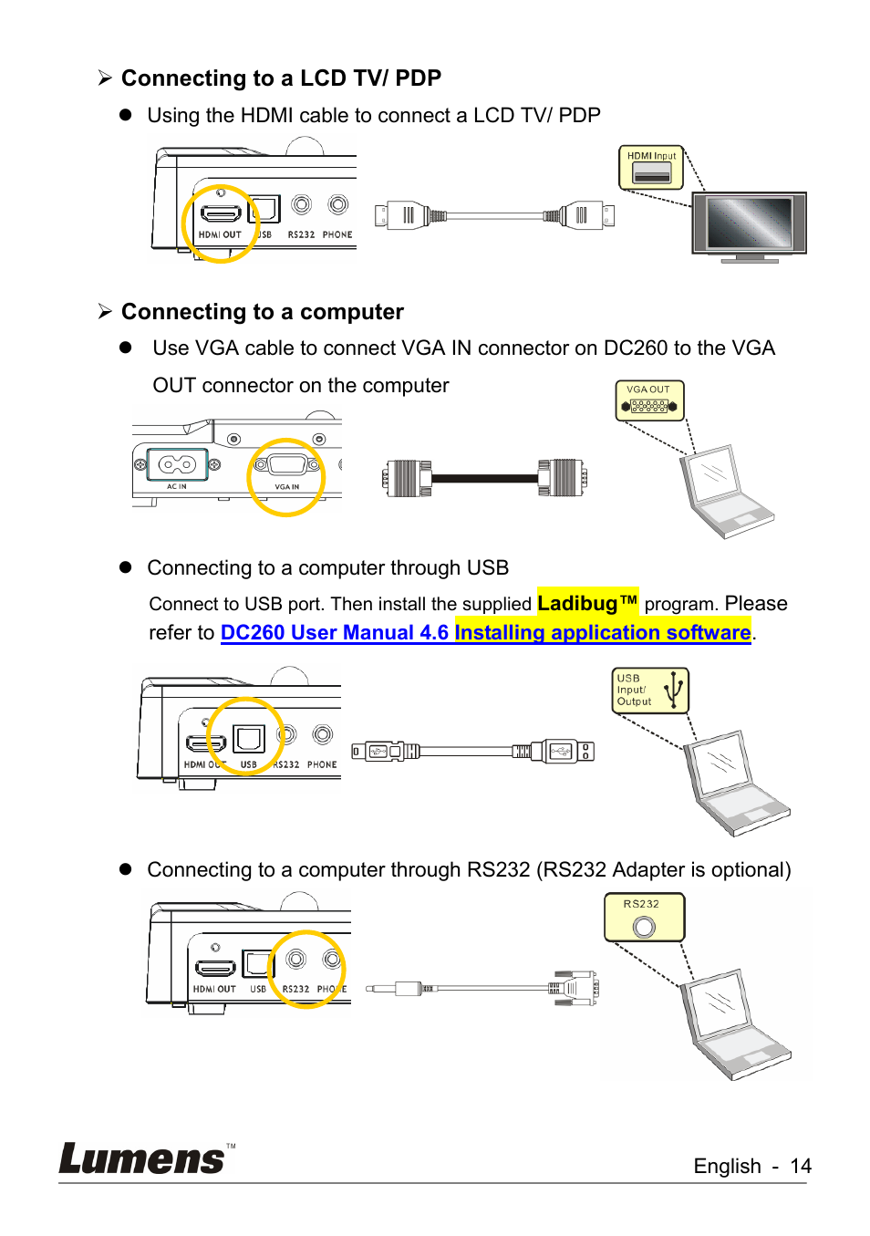 Lumens Technology DC260 User Manual | Page 15 / 49