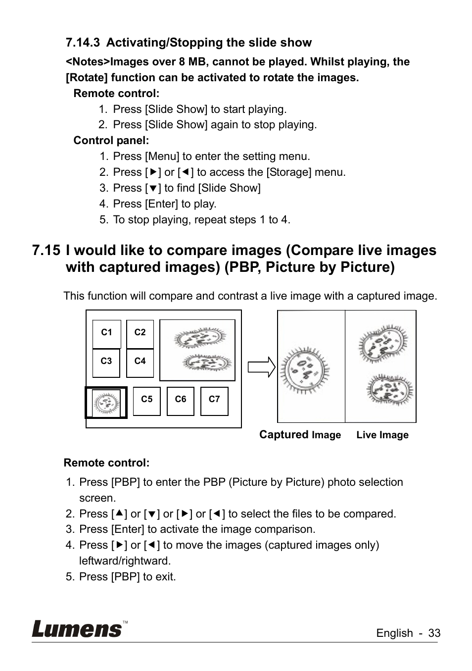 Lumens Technology DC260 User Manual | Page 34 / 49