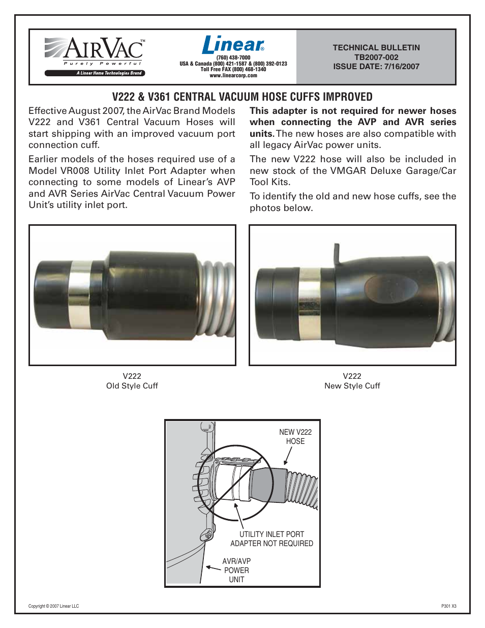 Linear V361 User Manual | 1 page