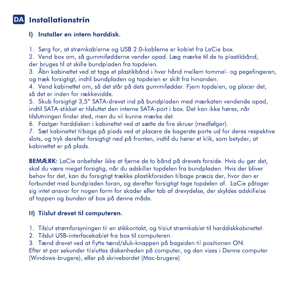 LaCie Box User Manual | Page 14 / 24