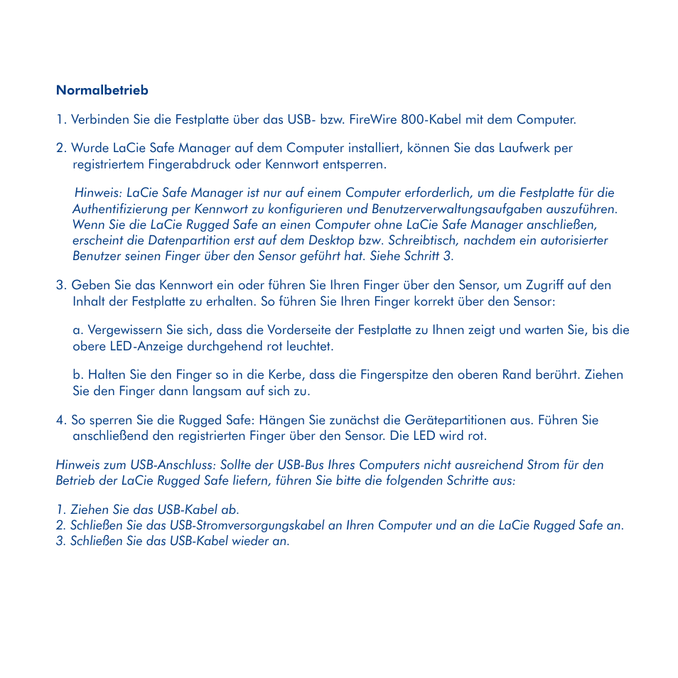 LaCie Rugged Safe User Manual | Page 13 / 40