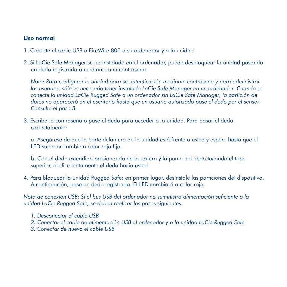 LaCie Rugged Safe User Manual | Page 15 / 40