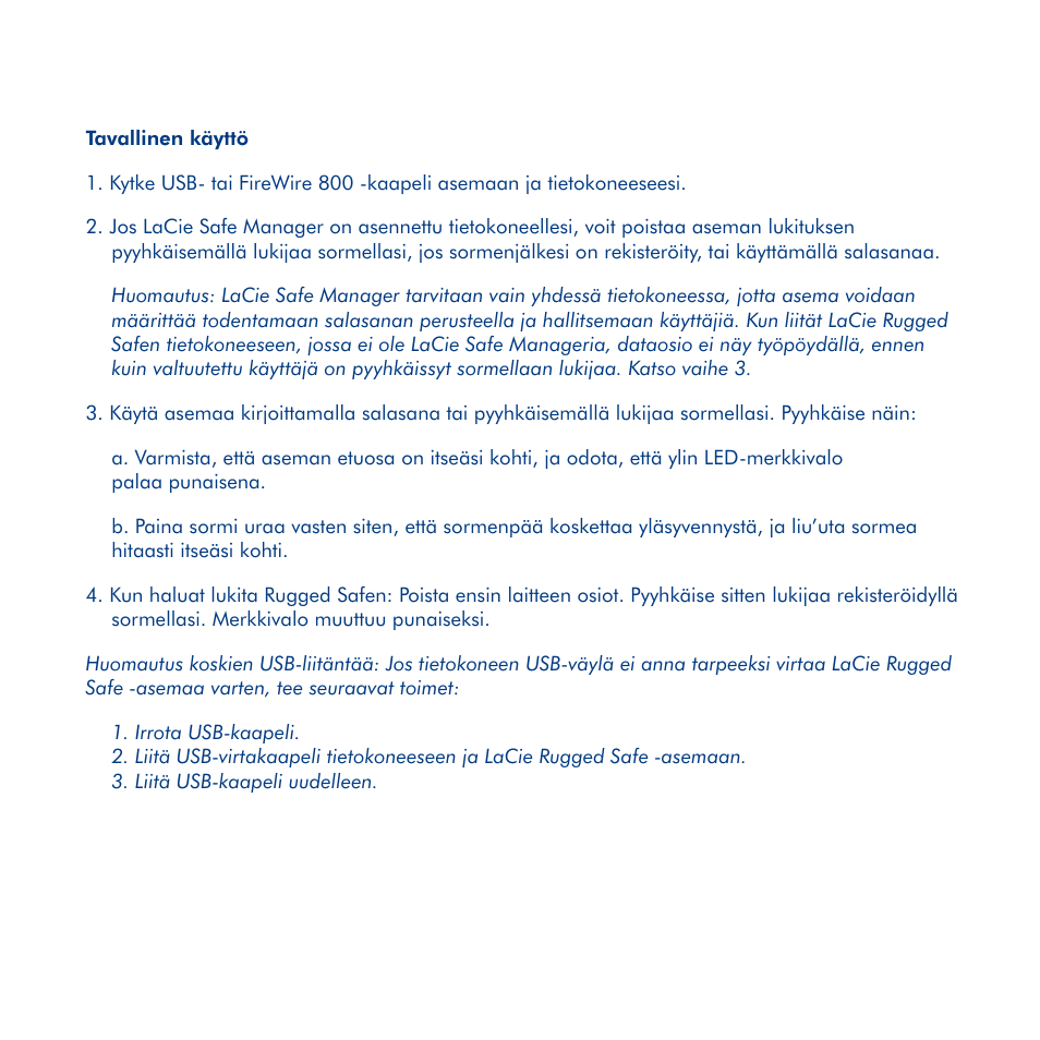 LaCie Rugged Safe User Manual | Page 25 / 40