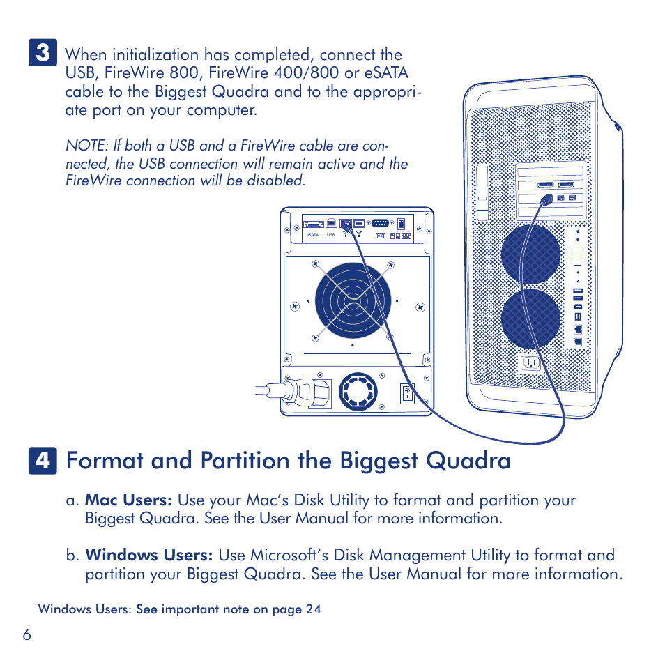 Format and partition the biggest quadra | LaCie Biggest Quadra User Manual | Page 6 / 34