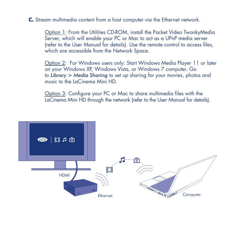 LaCie LaCinema Mini HD User Manual | Page 10 / 44