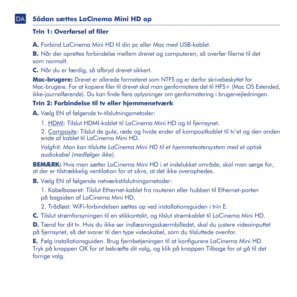 LaCie LaCinema Mini HD User Manual | Page 26 / 44