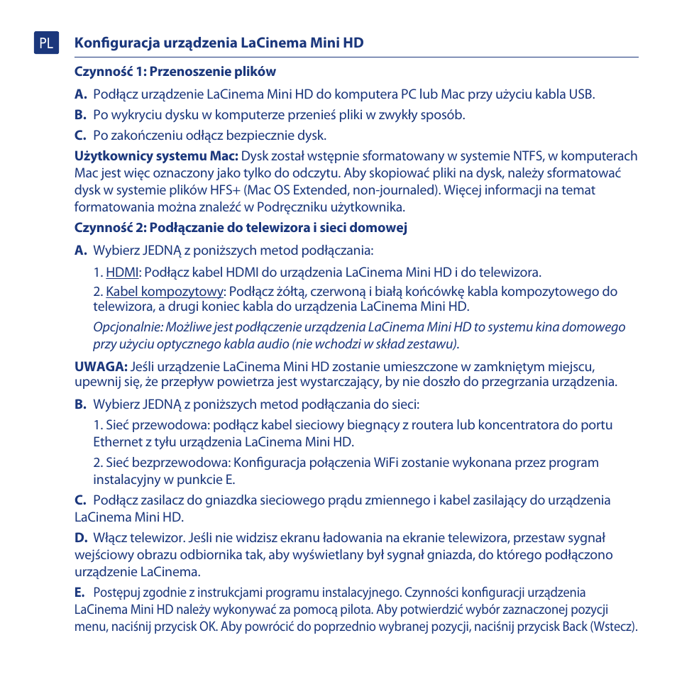 LaCie LaCinema Mini HD User Manual | Page 30 / 44