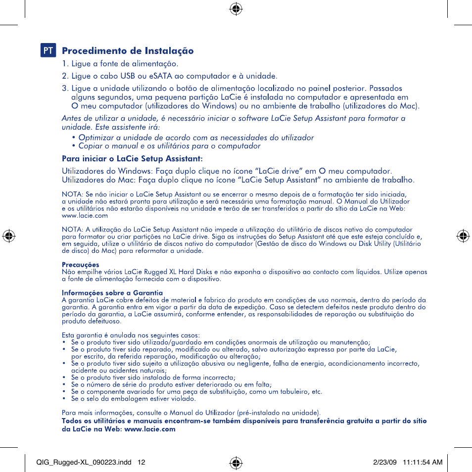 LaCie rugged XL User Manual | Page 12 / 24