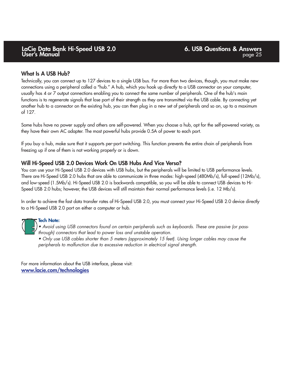 LaCie Databank User Manual | Page 25 / 39