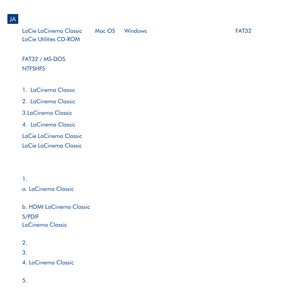 LaCie LaCinema Classic User Manual | Page 32 / 44