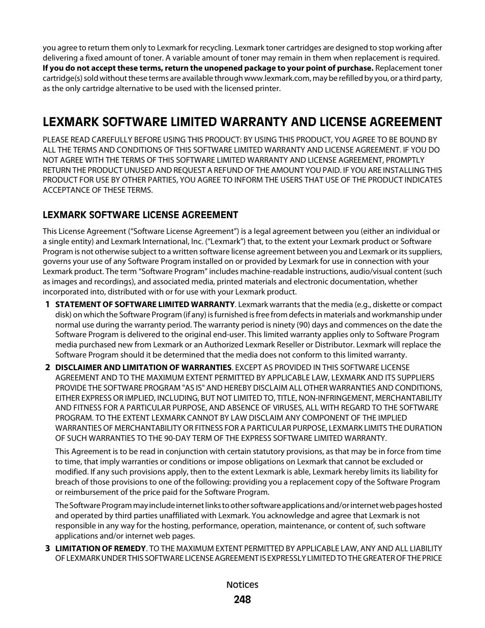 Lexmark 382 User Manual | Page 248 / 258