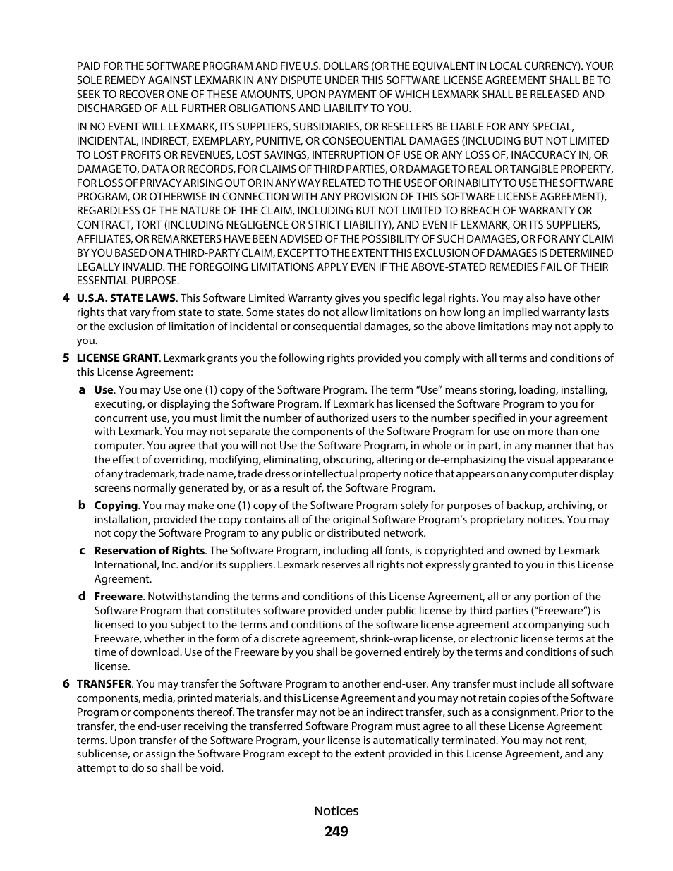 Lexmark 382 User Manual | Page 249 / 258