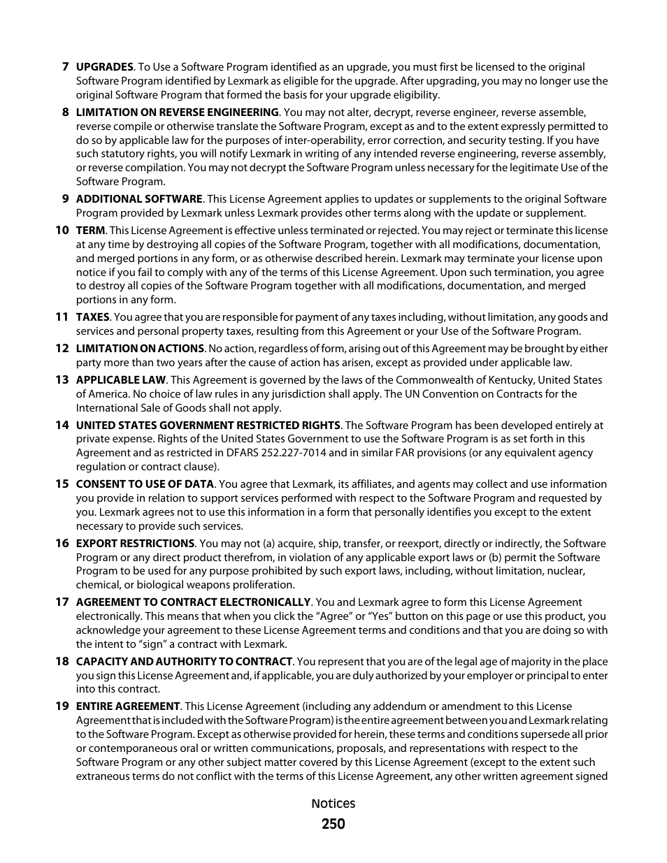Lexmark 382 User Manual | Page 250 / 258