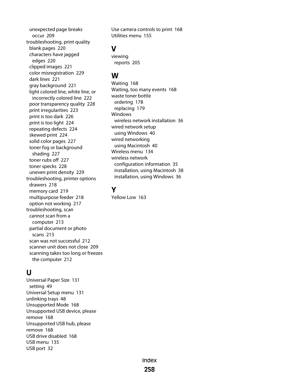 Lexmark 382 User Manual | Page 258 / 258