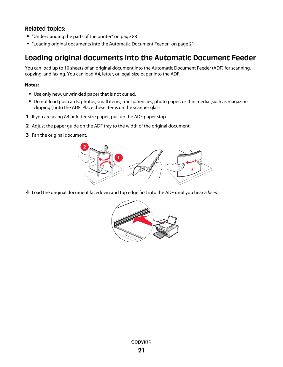 Lexmark 5400 Series User Manual | Page 21 / 155