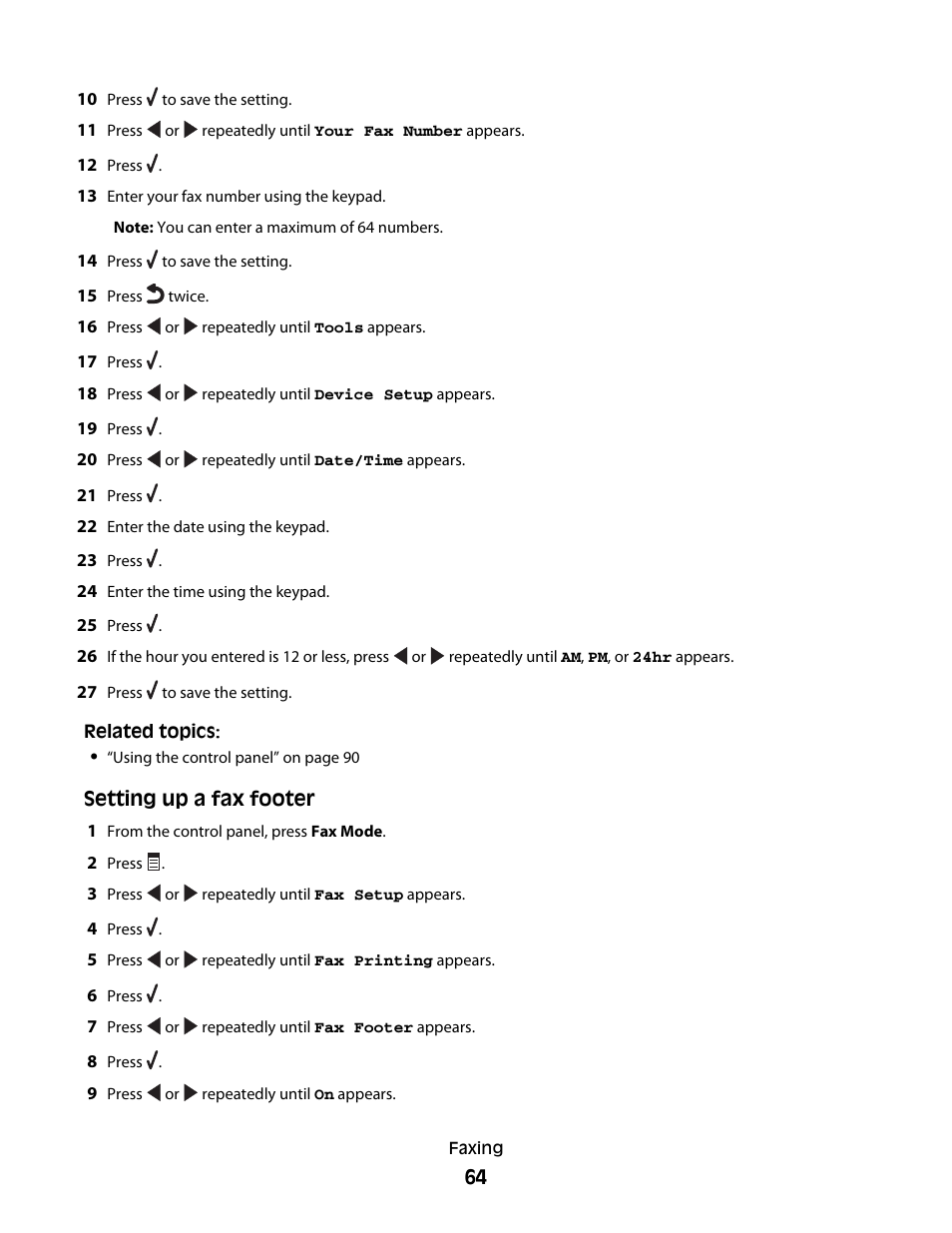 Lexmark 5400 Series User Manual | Page 64 / 155
