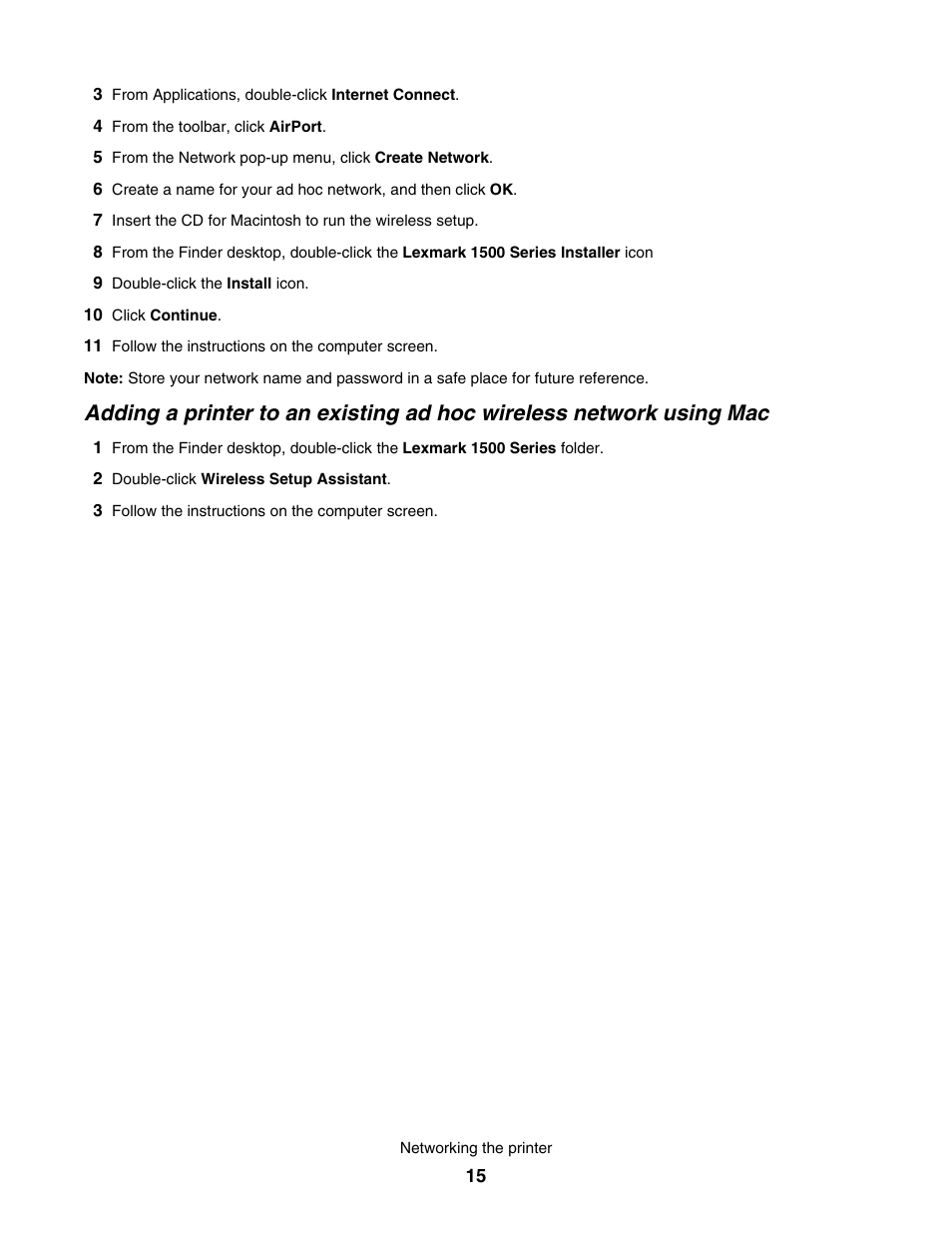 Lexmark 1500 User Manual | Page 15 / 124