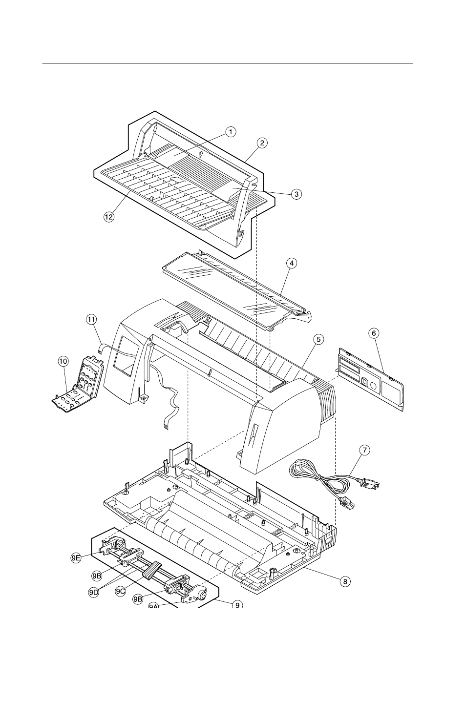Assembly 1: covers | Lexmark 24XX-100 User Manual | Page 142 / 168