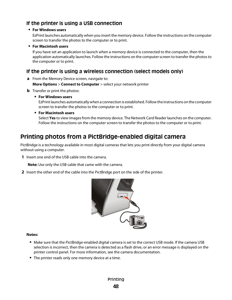 Lexmark S800 User Manual | Page 48 / 197