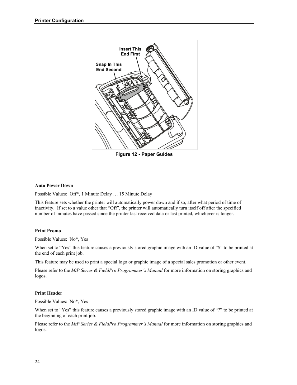 Printek FieldPro RT43 User Manual | Page 30 / 55