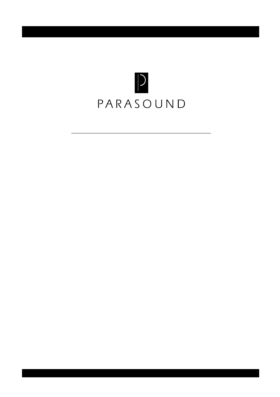 Parasound PAL-265 User Manual | 9 pages