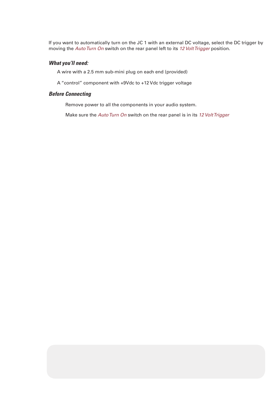 Parasound JC 1 Amplifier User Manual | Page 9 / 22