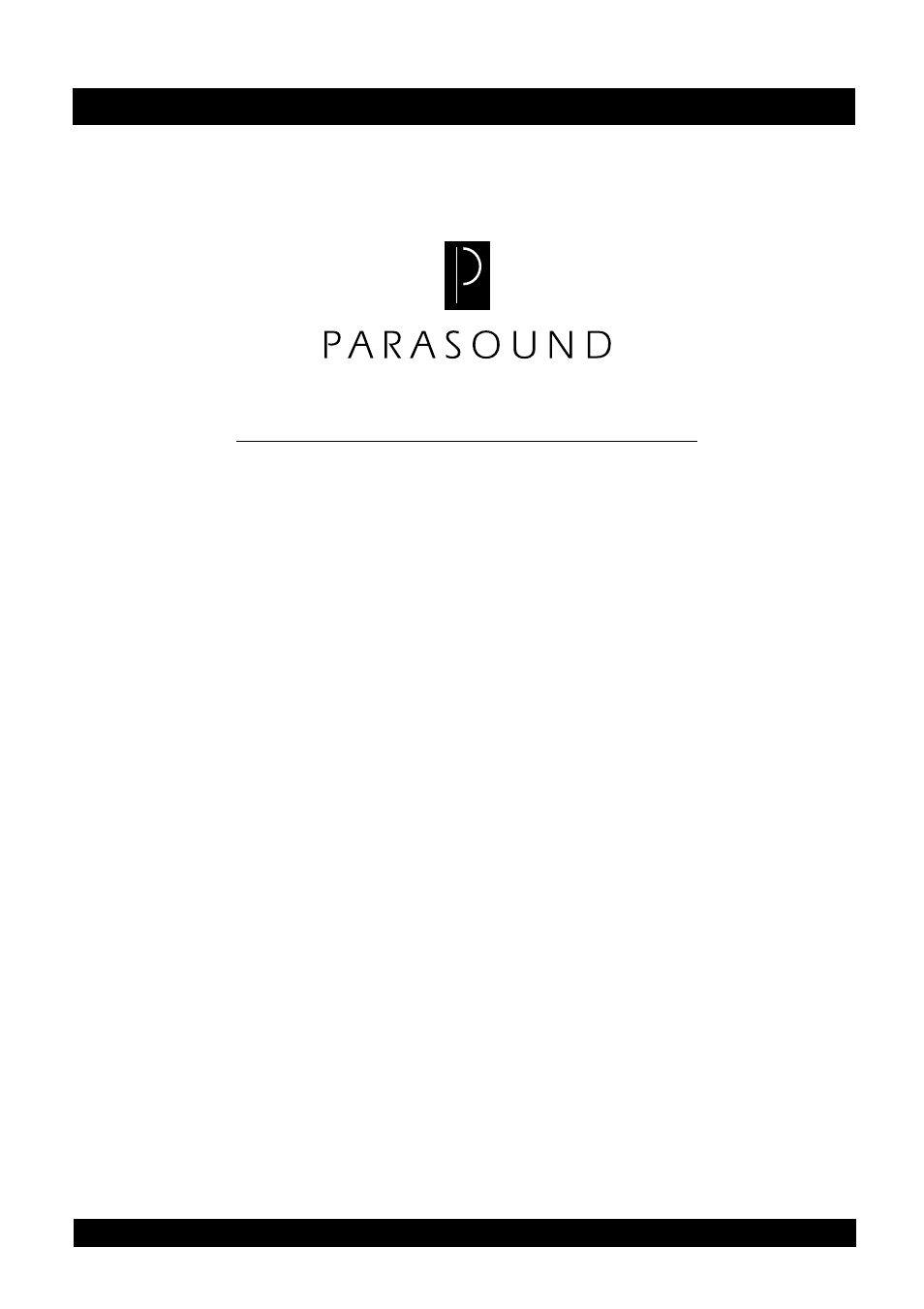 Parasound PAL-280 User Manual | 6 pages