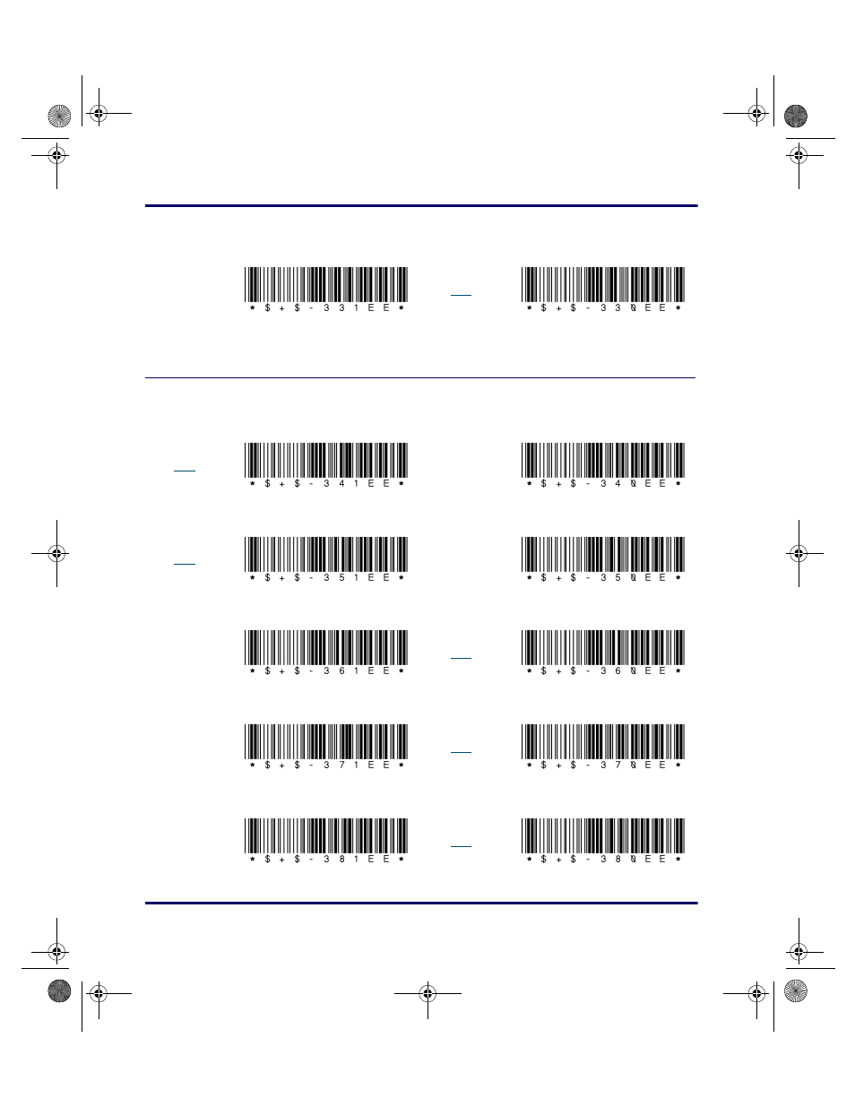 Upc-e, 331ee, 330ee | 341ee, 340ee, 351ee, 350ee, 361ee, 360ee, 371ee | PSC PT2000 User Manual | Page 146 / 166