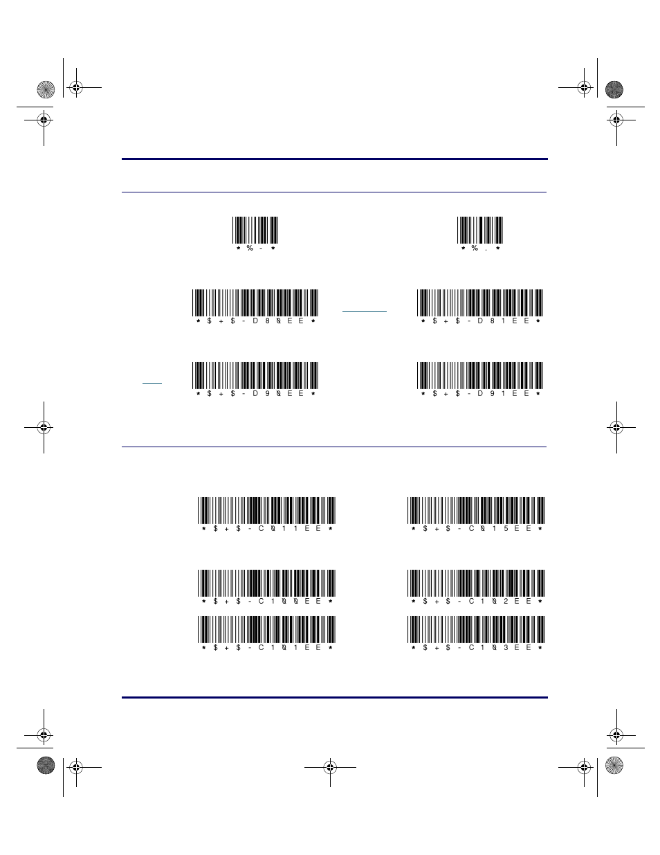 Clock and calendar serial parameters, D80ee, D81ee | D90ee, D91ee, C011ee, C015ee, C100ee, C102ee, C101ee | PSC PT2000 User Manual | Page 153 / 166