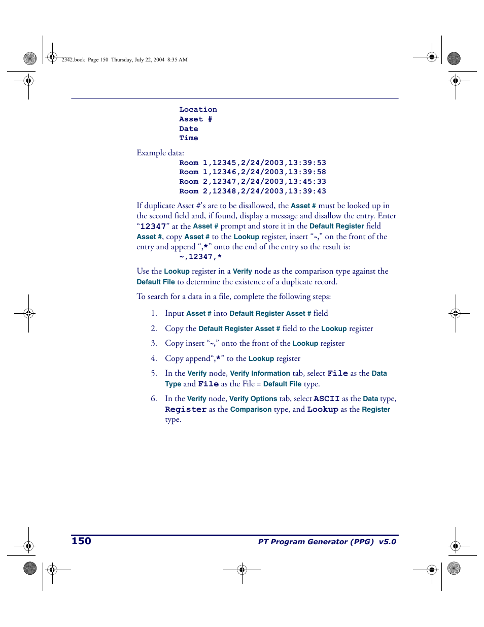 PSC PT Program Generator User Manual | Page 162 / 204