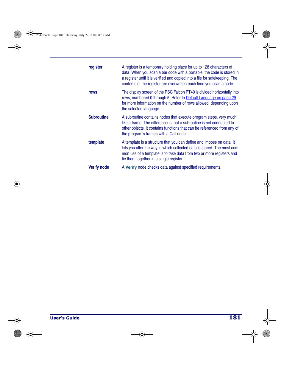 PSC PT Program Generator User Manual | Page 193 / 204