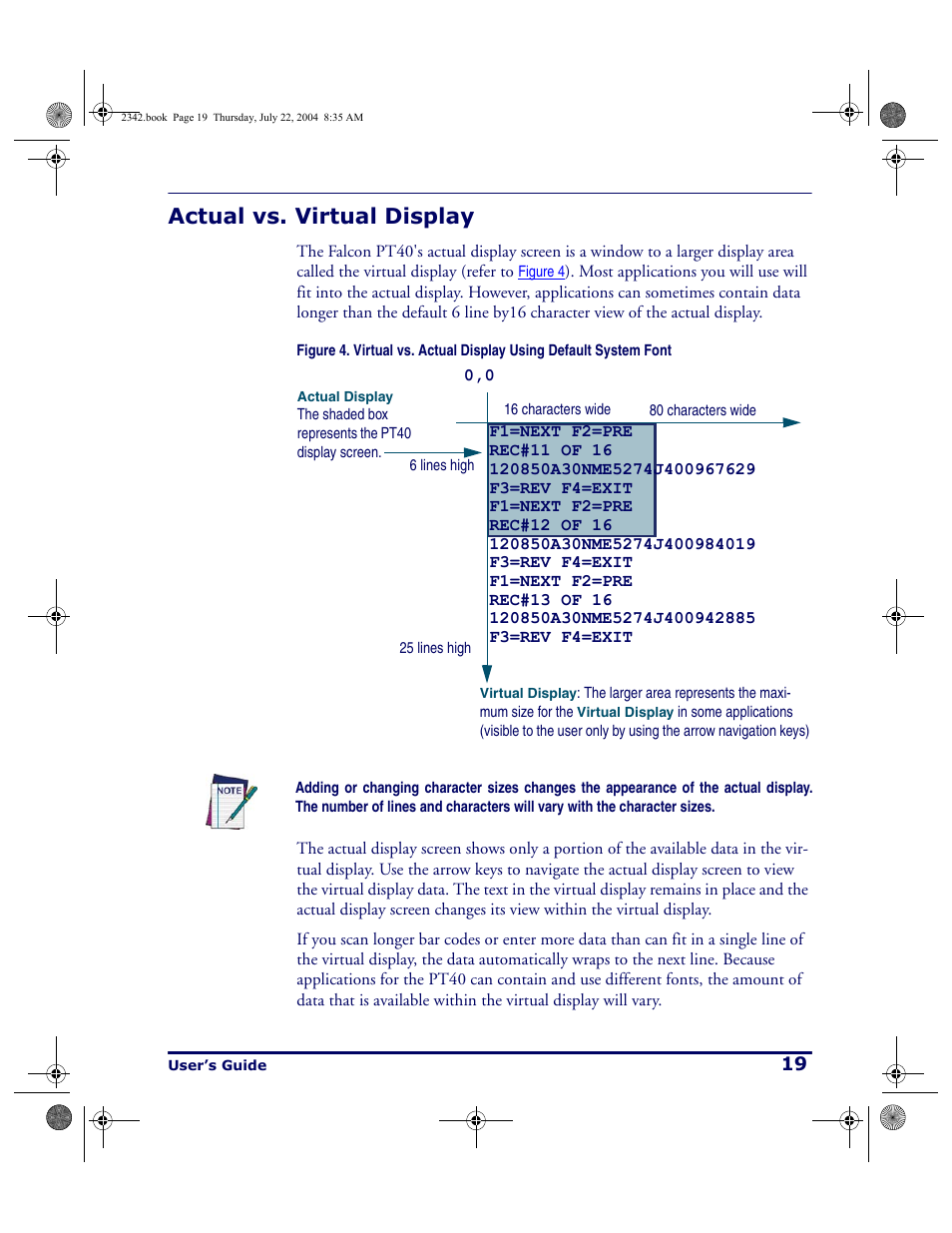 Actual vs. virtual display | PSC PT Program Generator User Manual | Page 31 / 204