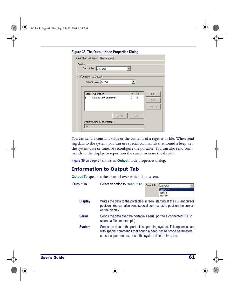 Information to output tab | PSC PT Program Generator User Manual | Page 73 / 204