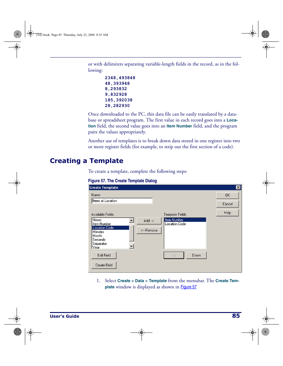 Creating a template | PSC PT Program Generator User Manual | Page 97 / 204