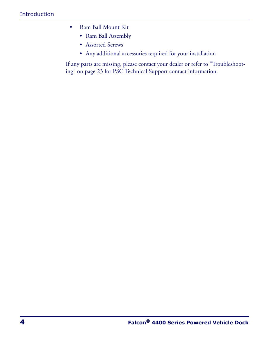 PSC Falcon 4400 Series User Manual | Page 10 / 40