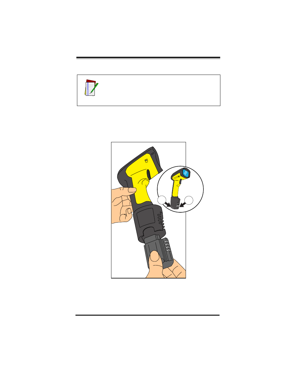 Installing the battery | PSC PowerScanTM RF User Manual | Page 5 / 32